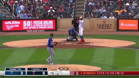 Twins Dingers On Twitter Byron Buxton Has Hit Three First Pitch Home