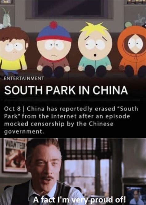 China Is A Menace South Park China Ban Know Your Meme