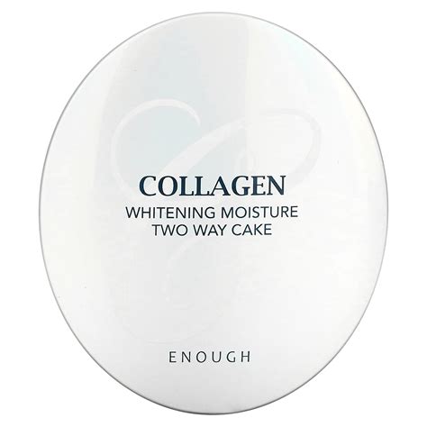 Enough, Collagen, Whitening Moisture Two Way Cake, SPF 28 PA++, #21, 26 g