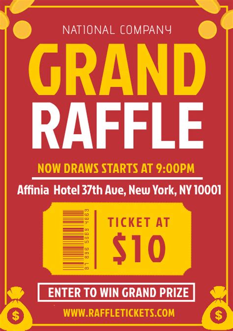 Grand Raffle Template Postermywall