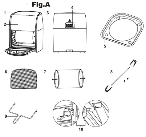 Beper P Fri Multifunctional Digital Air Fryer Instruction Manual