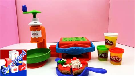 Play Doh Pizza Party Nederlands Pizza Maken Met Klei Play Doh Twirl N Top Pizza Maker Demo