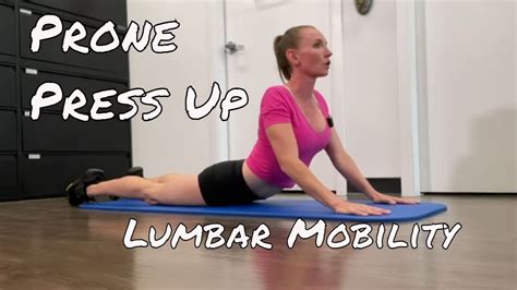 Prone Press Up Exercise Youtube