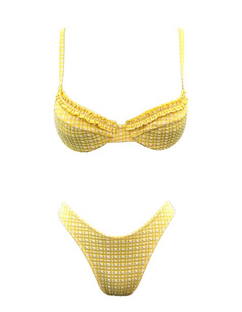 Guess Plaid Ruffle Bikini Ruffled Bikini Bikinis Cute Bikinis My Xxx Hot Girl