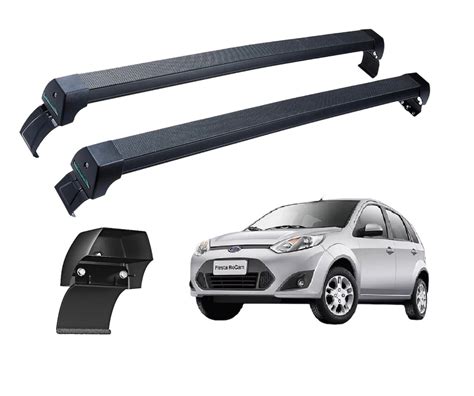 Rack De Teto Fiesta Hatch E Sedan 2003 A 2013 Sports Preto LONG LIFE