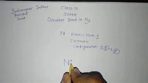 Covalent Bond In Nitrogen 10 Eng Youtube