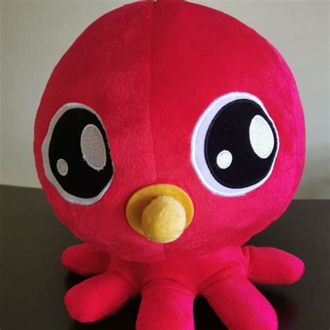 Red Cute Baby Octopus Plushie Soft Toy Lazada