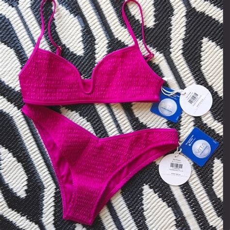 Tori Praver Swimwear Swim Tori Praver Smocked Bikini Set In Plumeria Poshmark