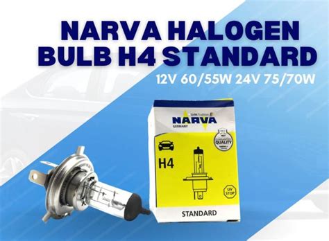 NARVA HALOGEN BULB H4 STANDARD | Lazada PH