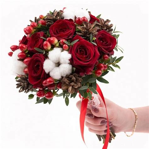 Хлопок в зимних букетах — волшебство и сказка: Идеи и вдохновение в ...