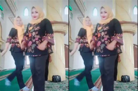 Viral Video Ibu Ibu Asyik Main TikTok Di Masjid Akhirnya Minta Maaf