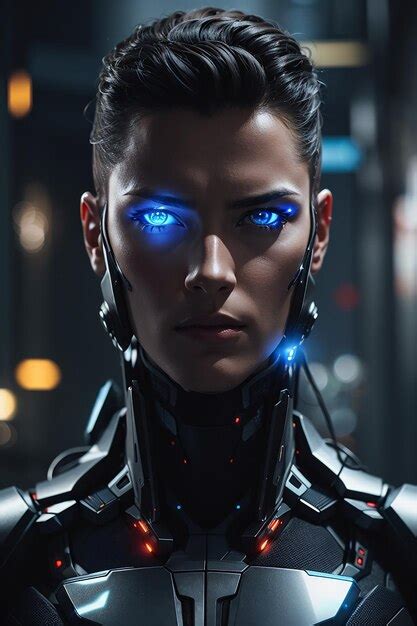 Premium Ai Image Cybernetic Infiltrator A Futuristic Superhuman Agent