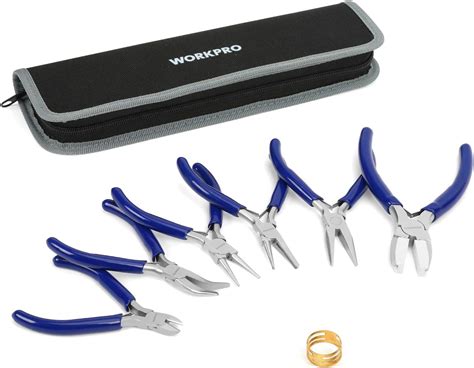 Workpro 7 Piece Jewelers Pliers Set Jewelry Making Tools Kit With Easy Carrying