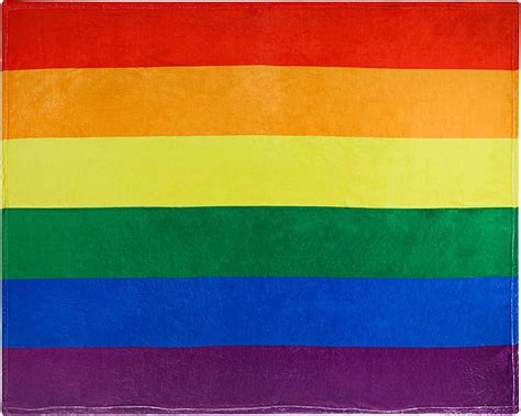 Pride Throw Blanket Gay Pride Flag Blanket Super Soft Extra Large LGBT Rainbow Pride Blanket