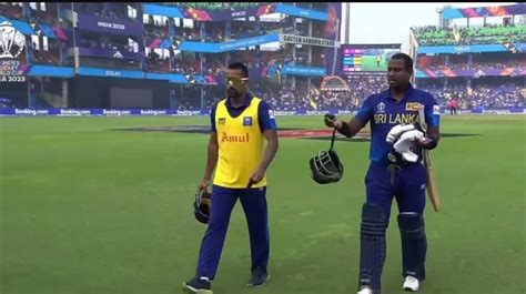 Angelo Mathews Timed Out In Sri Lanka Vs Bangladesh World Cup Educationbd