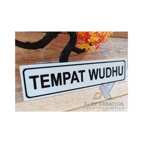 Jual Akrilik Tulisan Kamar Mandi Tempat Wudhu Toilet Shopee Indonesia