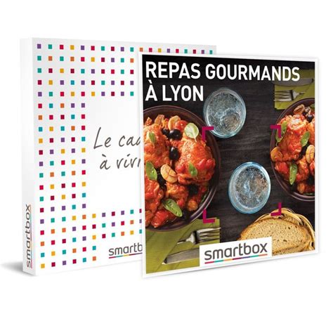 Smartbox repas gourmands à lyon coffret cadeau gastronomie Smartbox