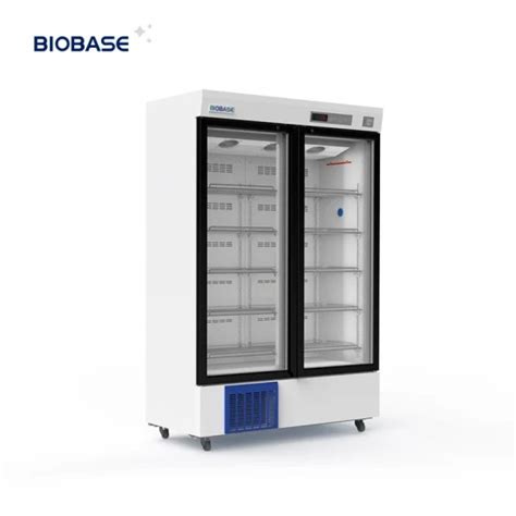 Biobase 2 Glass Door Laboratory Pharmacy Refrigerator Medical