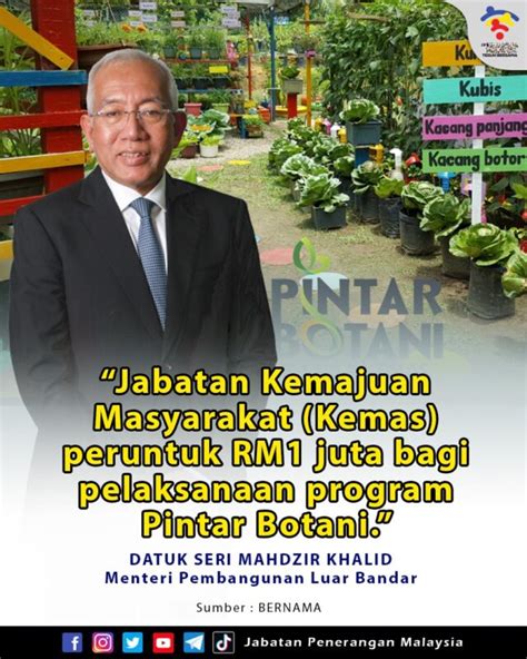 JABATAN KEMAJUAN MASYARAKAT KEMAS PERUNTUK RM1 JUTA BAGI PELAKSANAAN