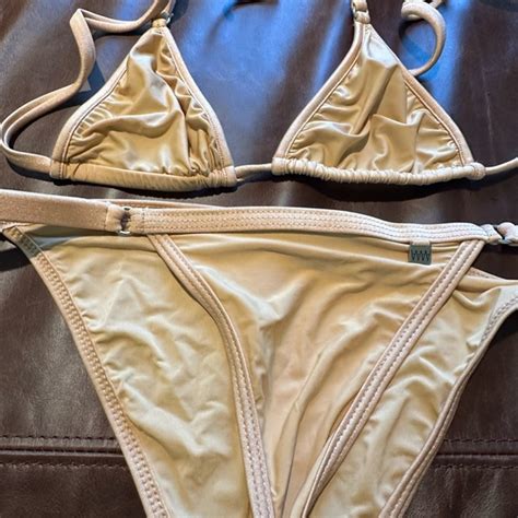 Wicked Weasel Swim Wicked Weasel Gold Bikini No Sizes Worn And Washed Poshmark