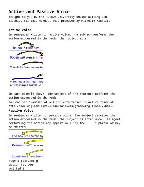 DOCX Active And Passive Voice Edl Web ViewActive And Passive Voice