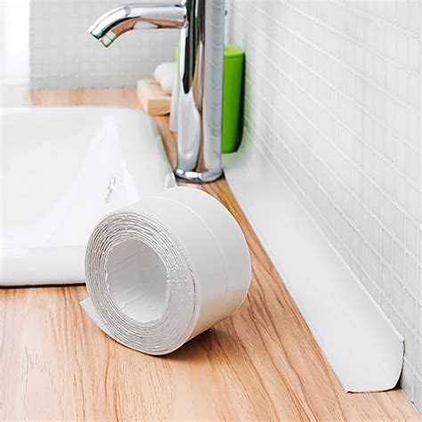 PVC Kitchen and Bathroom Waterproof and Mildew Proof tape, Size:38mm x 3.2m (White) – Alexnld.com