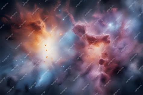 Premium Ai Image Explosion Of Space With Lights Glow Nebula