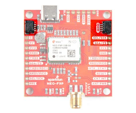 Hardware Overview Sparkfun Qwiic Gnss Rtk L L Breakout Neo F P