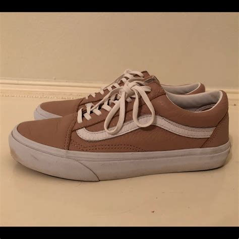 Nude Leather Vans Gem