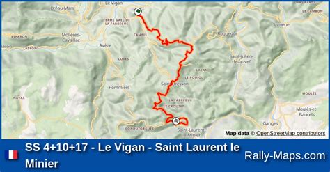 Ss Le Vigan Saint Laurent Le Minier Stage Map Crit Rium