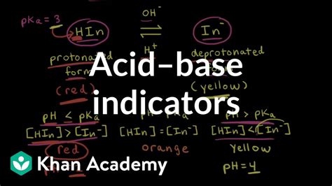 Acidbase Indicators Acids And Bases Ap Chemistry Khan Academy