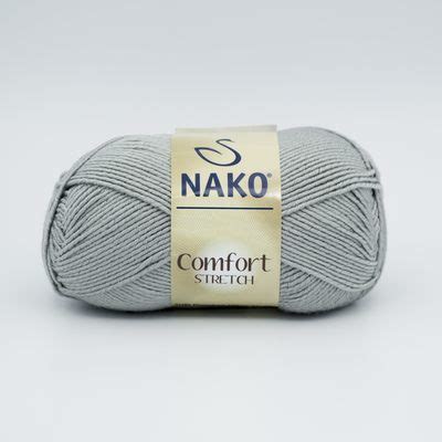Пряжа Nako Comfort Stretch 10545 серый продаем в Украине