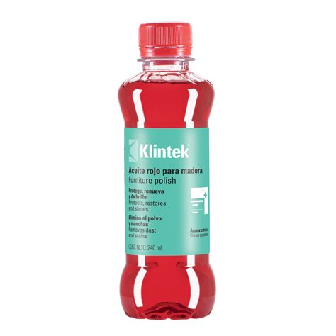 57070 AMU 24 TRUPER Aceite Rojo Para Muebles 240 Ml Klintek