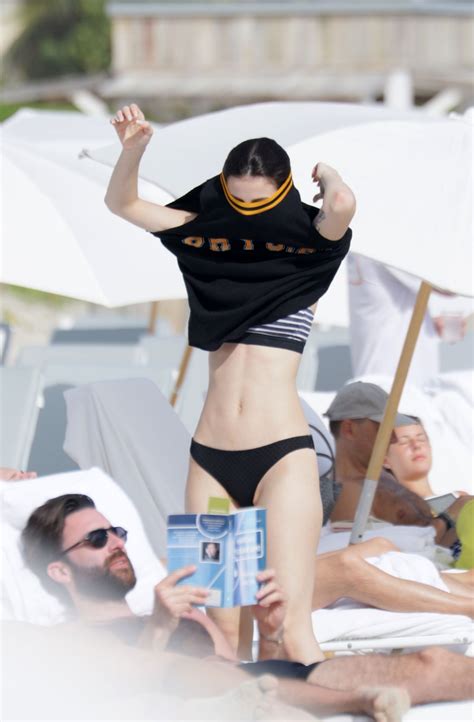 LENA MEYER LANDRUT In Bikini At A Beach In Miami January 2016 HawtCelebs