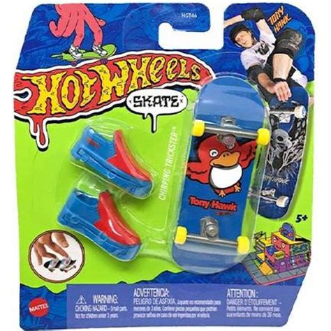Mattel Hot Wheels fingerboard a boty 10 5 cm Chirping Trickster Maxíkovy hračky