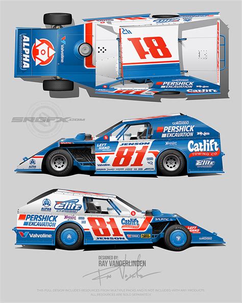 catlift towing  dirt modified school  racing graphics