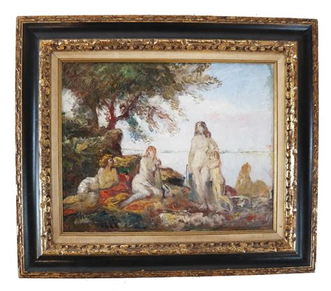 Painting Art Collectibles Original Nude Woman Oil On Canvas Signed Nude Female Oil Painting On