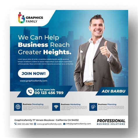modern professional instagram social media post template design
