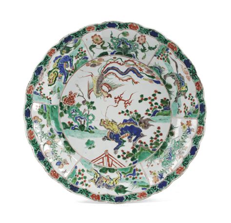 A Chinese Famille Verte Lobed Dish Kangxi Christie S