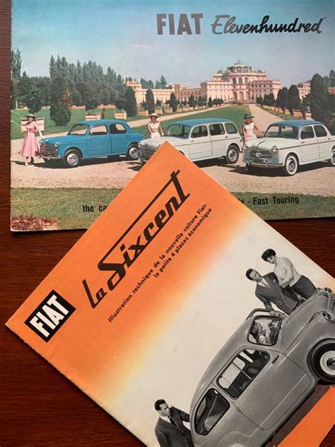 Brochures Catalogues 1950s Fiat 500 600 1100 Brochures Catawiki