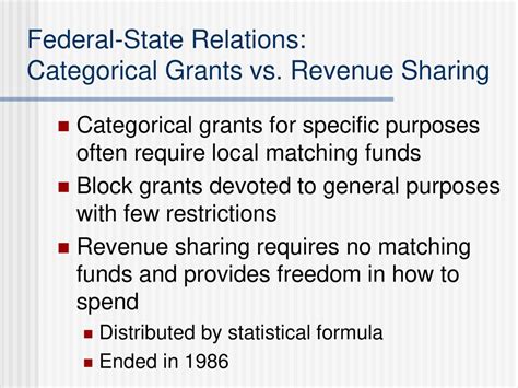 Block Grants Vs Categorical Grants Venn Diagram Block Grants