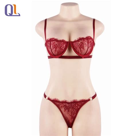 Transparent Lace Gathered Breathable Thin Hollow Sexy Lingerie Breathable Lingerie And Women