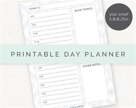 Printable Day Planner