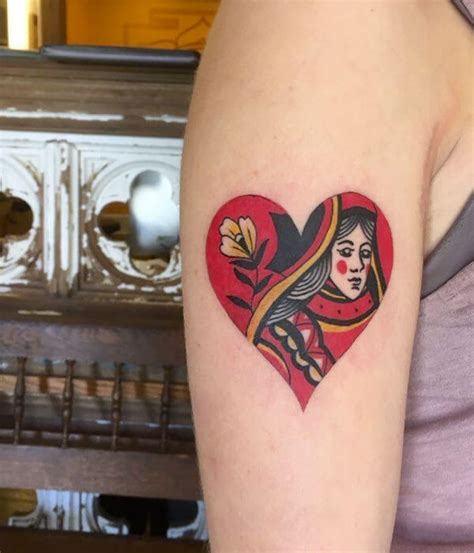 Fantastic Queen Of Hearts Tattoos Ideas And Designs