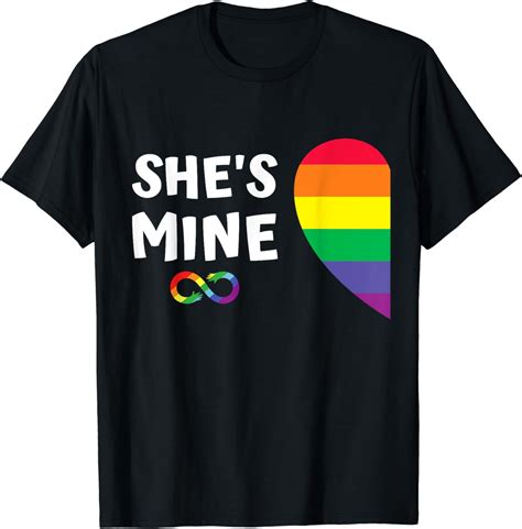 Im Hers Shes Mine Matching For Pride Lesbian Couples Lgbtq T Shirt Walmart