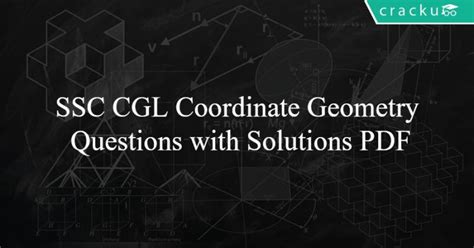 Ssc Cgl Coordinate Geometry Questions With Solutions Pdf Cracku