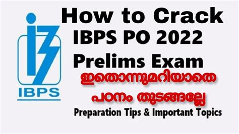 How To Crack Ibps Po Exam In First Attempt Preparation Tips