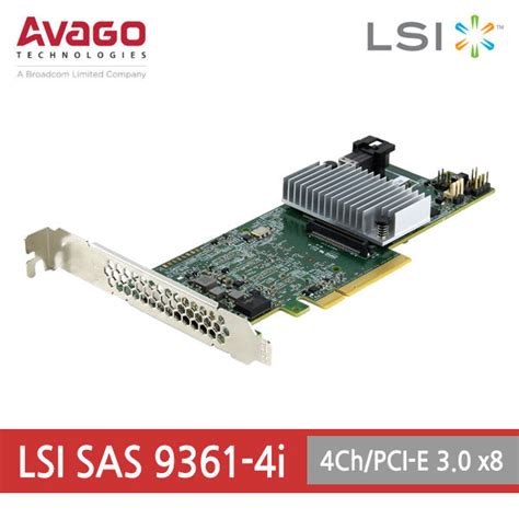 LSI SAS 9361-4i SAS/SATA RAID 컨트롤러 4채널 : 라스코