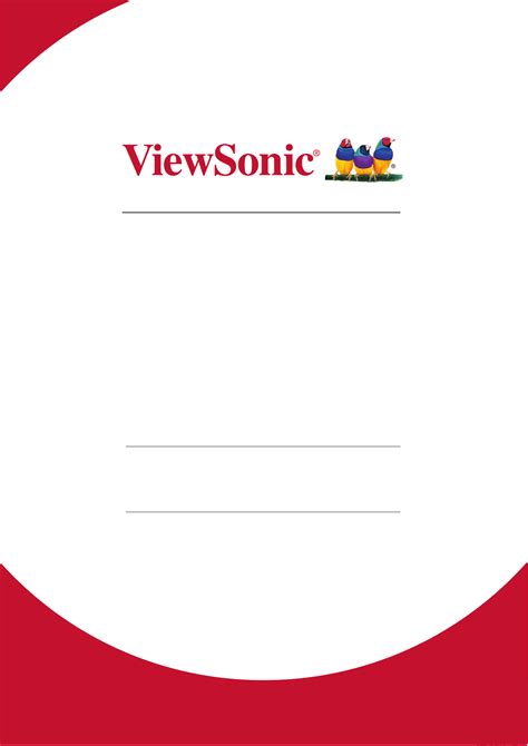 User Manual Viewsonic Cde English Pages