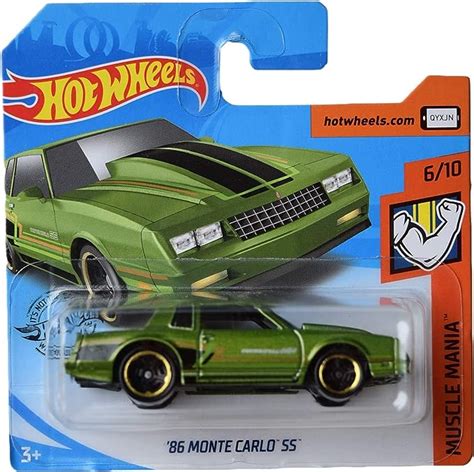 Amazon Hot Wheels Monte Carlo Ss Muscle Mania Short Card Toys Games